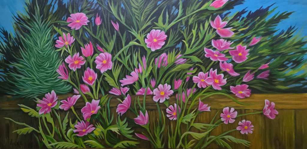 flower painting Victoria, BC