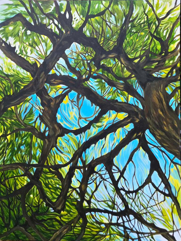 trees painting Victoria, BC