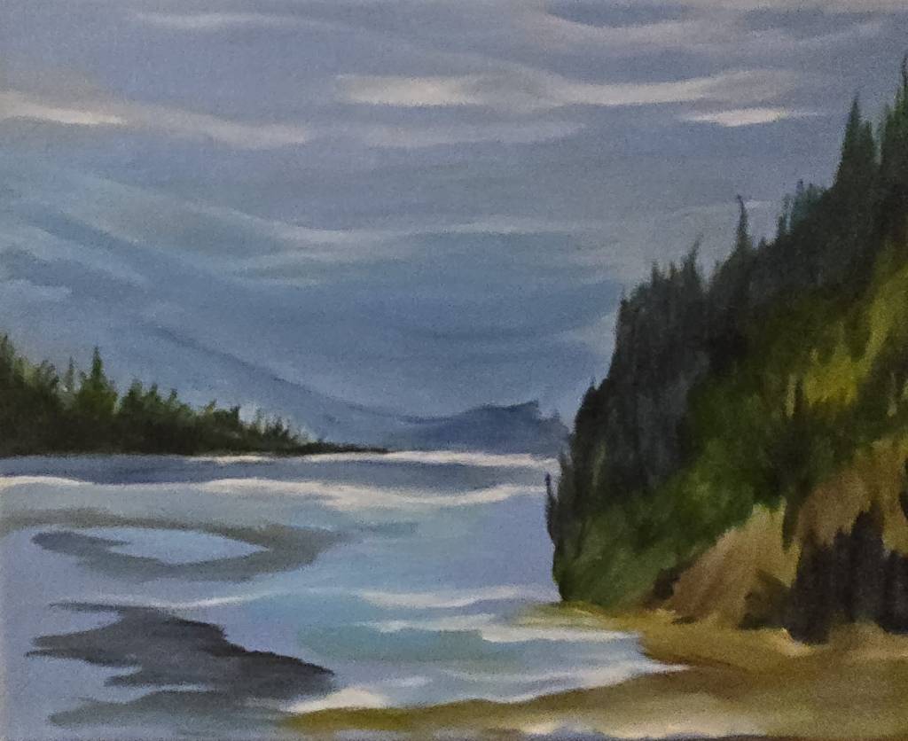 landscape painting Victoria, BC